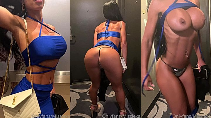 Miss Lexa loves to undress before riding on a huge cock