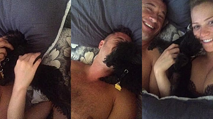 big ass model Mia Malkova played with her pet dog