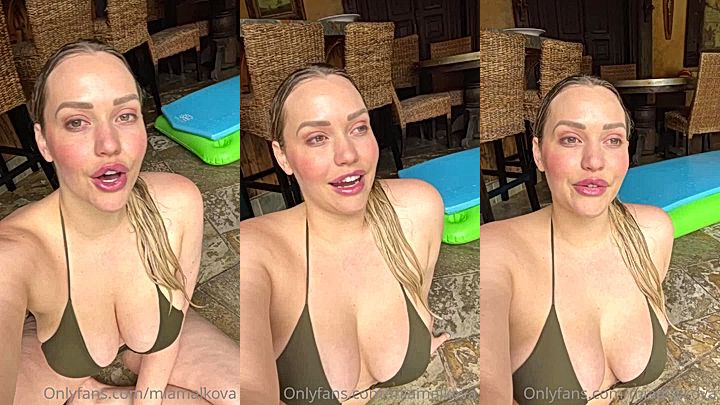 leaked video of sexy onlyfans model Mia Malkova shaking and fondling her big boobs