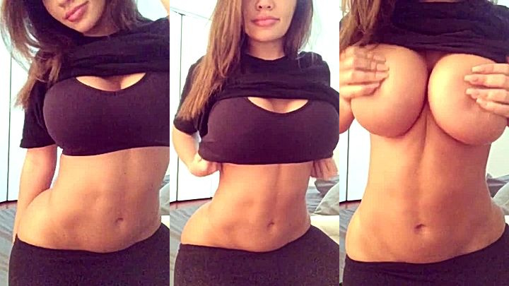 onlyfans model Genesis Mia Lopez gentle rubs her huge tits