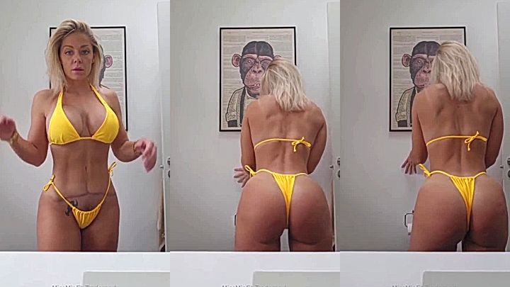 Missmiafit shows off her huge ass and big tits in a bikini leak