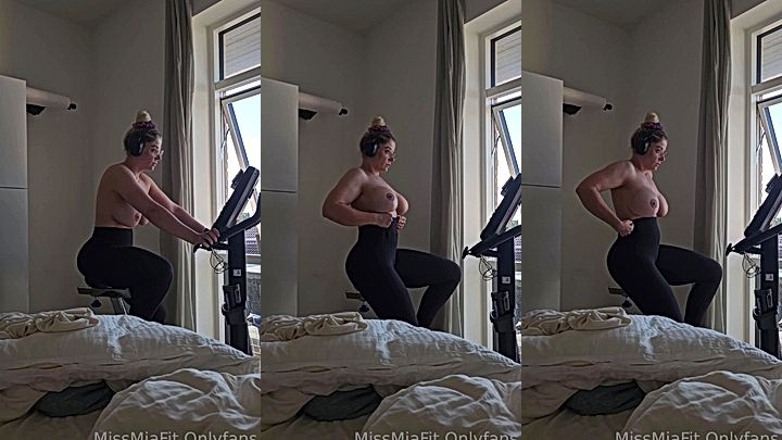 Missmiafit working out with huge tits showing onlyfans leak