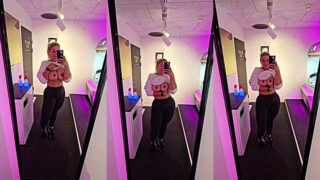Big tits milf Missmiafit shows off her huge tits on cam