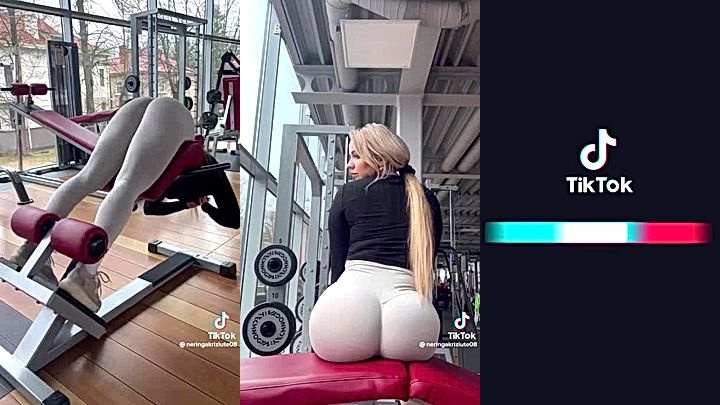 working out in  teh gym…..wanna grow my booty(Neringa Kriziute)