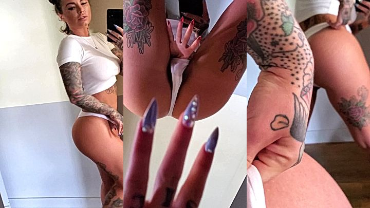 naughty stepsis Christy Mack recording her ass while she touches herself onlyfans leak