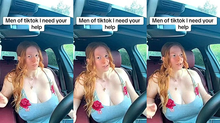 blonde stepsis Imogen Lucie looking amaing in the car onlyfans