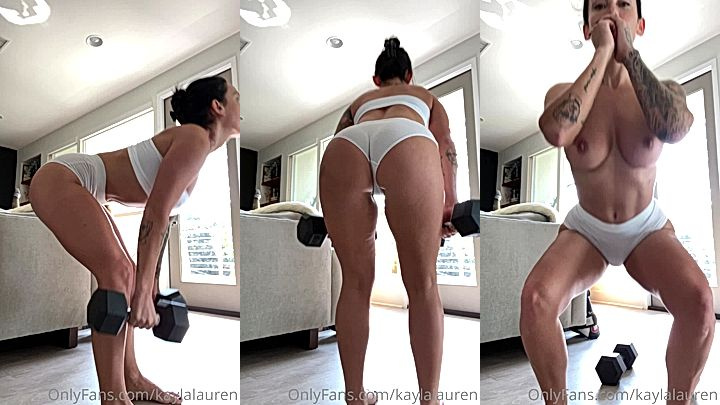 Kayla Lauren bends over to show off her amazing ass and boobs leaked video