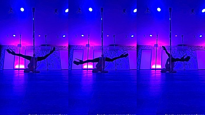 crazy stepmom Mama Fiona with some great moves on the pole