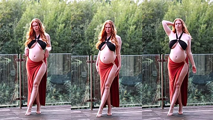 british bad babe Imogen Lucie shows her big tits in lingerie