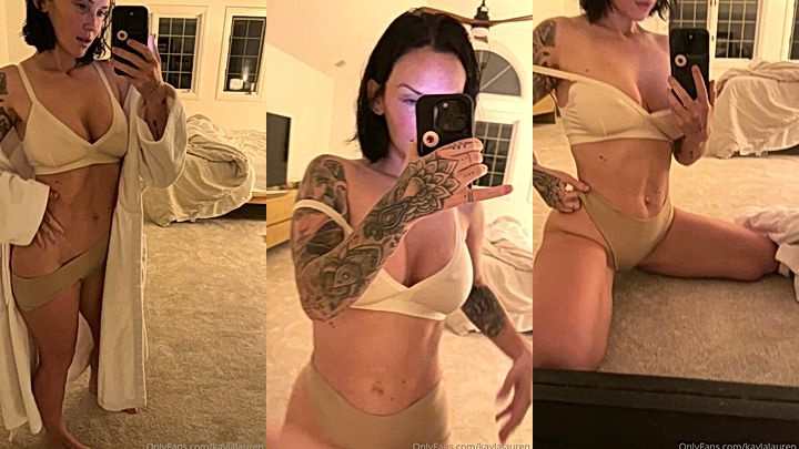 Kayla Lauren in her sexy looking robe couldnt help but show off her amazing body leaked video