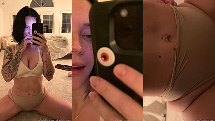 hot american model Kayla Lauren is teasing her subscribers in her sexy looking bikini